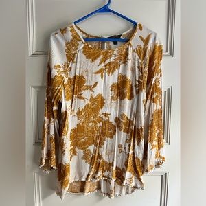 Gold and white blouse - EVERYTHING MUST GO SALE!!!